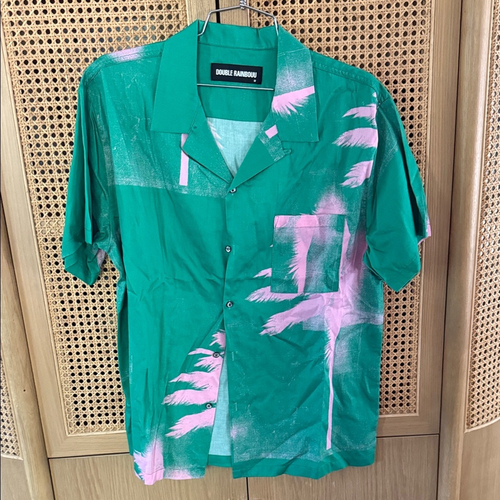 DOUBLE RAINBOUU - Green Bikini Kill Shirt